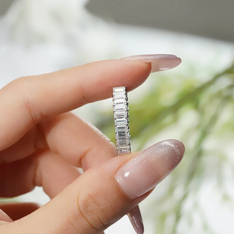Moissanite Entirety Wedding Band factory